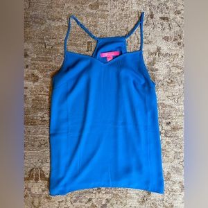 Lilly Pulitzer Blue Tank with Adjustable Straps size Extra Small